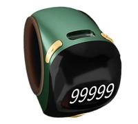 Generico Finger Counter - Finger Tally Counter With Electronic Digital Display | Portable Manual Counting Tool, Rotating Digital Tasbeeh For Meditation, Relaxation, Active Fingers