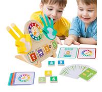 Generico Finger Counting Math Toy, Educational Clock Learning Aid, Portable Preschool Teaching Tool, Visual Number Recognition And Time-Telling Practice for Ages 3-8, Homeschool