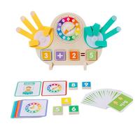 Generico Finger Counting Math Toy, Educational Clock Learning Tool for, Wood Portable Preschool Teaching Supplies for 3-8 Years Old Boys And Girls, Interactive Math Manipulative for Early Education