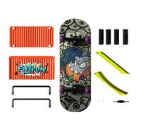 Generico Finger Skateboard - Fun Finger Skateboards Ramp Set | Mini Skateboard Fingerboard - for Children and Adults Improves Fingers Skills Dexterity and Creative Play at Home or Office.
