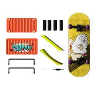 Generico Finger Skateboard - Fun Finger Skateboards Ramp Set | Mini Skateboard Fingerboard - for Children and Adults Improves Fingers Skills Dexterity and Creative Play at Home or Office.