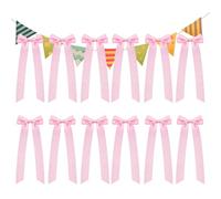 Generico Fiocchi di Nastro per Bicchieri da Vino | 12 Pezzi Fiocchi in Satin per E Bicchieri,Fiocco Preannodato Decorativo Feste Casa Compleanno Matrimonio Eventi | Preannodato Nastro Autoadesivo D