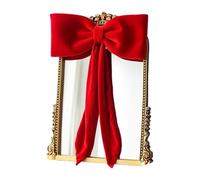 Generico Fiocchi di Natale in Velluto - Puntale per Albero da 30 Cm, Albero di Natale con Rosso Gigante, di Velluto Rosso Extra Large per Sfondo per Interni Ed Esterni Matrimonio Compleanno Baby