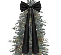 Genérico Fiocchi natalizi per corone - festivi in velluto, fiocchi natalizi per la cima dell'albero, per sala caminetto, porta principale, ghirlanda giardino, cortile esterno, feste di matrimonio