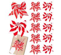 Generico Fiocchi Natalizi per Ghirlande - 12 Pezzi Decorazioni Festive per Le Feste | Fiocchi con Nastro per Addobbi Natalizi - per Interni Casa Matrimonio FESTIVITÀ