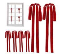 Generico Fiocchi Natalizi - Regalo Estraibile | 6 Pezzi Decorazione per attività Feste Natalizie Riunioni Matrimonio Auto