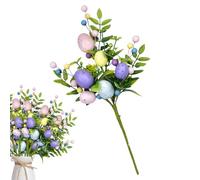Genérico Fiore di uova di Pasqua, decorazione primaverile per la casa | Steli floreali con rami e uova di Pasqua per vaso, centrotavola, composizioni floreali, riunioni e soggiorni