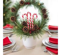 Generico Fiori Artificiali Sempreverdi Realistici, Steli Di Pino, 10 Pezzi, Rami Di Finta Vegetazione For Composizioni Floreali, Ghirlande Natalizie E Decorazioni For La Casa, Natale