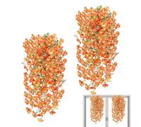 Generico Fiori Finti Da Esterno | 2 Pezzi Piante Realistiche Artificiali | Rampicanti Floreali per Esterno,Per Casa Patio Terrazzo Porta Muro Gazebo Ingresso Balconi Primavera Autunno