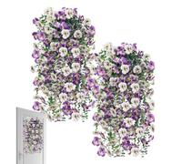 Generico Fiori Primavera Artificiali - 2 Pezzi Decorazioni Artificiali Realistiche | Rampicanti Floreali per Esterno,Per Casa Patio Terrazzo Porta Muro Gazebo Ingresso Balconi Primavera Autunno