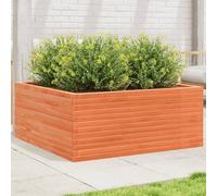 Generico Fioriera Giardino Marrone Cera 110x110x46cm Legno Massello Pino,Marrone,40kg,3282436