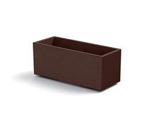 Generico FIORIERA vaso RETTANGOLARE MATHERIA Colore BRONZO in plastica CON RUOTE 100CM VECA AMDGarden