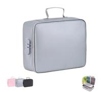 Generico Fireproof Keepsake Box With Lock, With Lock Fireproof And Waterproof Document Storage Box, Portable Fireproofs, for Documents, Letters, Passports, and Cards (Gray)