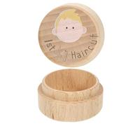 Generico First Haircut Box - 5Cm Hair Keepsake Storage Container Collection Case, Curl Souvenir Holder 30G | Wooden Memento Preservation Box, Preserves Precious Memories For Nursery Display