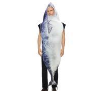 Generico Fish Costume Women - Cosplay Outfit | Funny Animal Bodysuit For Adults, Realistic Fish-Themed Clothing For, Creative Sea Creature Masquerade Party Wear, Carnival Suit