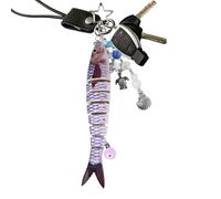 Generico Fish Keychains - Cute Pendant for Bag or Keys | Alloy and Enamel Construction with Colorful Finish, Aquatic Themed Keychain, Lightweight Accessory for Backpack Purse Car Key Holder