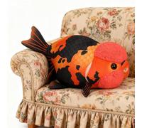 Generico Fish Plush, Cute 3D Ranchu Carp Plush Toy, Soft Stuffed Animal Doll Pillow for Kids and Adults, Nursery, Home, Desktop, Sofa, Bedside, Shelf, Birthday, and Decorative Collectibles