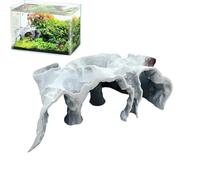Genérico Fish Tank Hideouts - 1 x Aquarium Cave | Aquarium Underground Tunnel Cave | Harmonious Hideaway Shelter Landscape | Versatile Fish Tank Decorations For Small Cichlid Betta Guppy Reptile