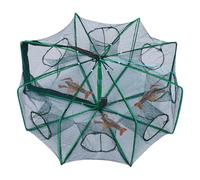 Generico Fish Trap Cage, Foldable Net, 9.84x23.62 Inches Escape-Proof Design, Durable Crab Trap, Basket Fishing Nets for Crawfish Lobster Crayfish in Freshwater River Lake Pond Beach Kayak Camping