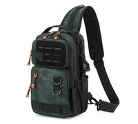 Generico Fishing Backpack, Sling Bag, Waterproof Portable Gear Carrier with Fish Storage Wraps, Shore, Surf, and Travel Use, Perfect for Professionals, Beginners, Bass 7.87 X 3.94 X 11.81in
