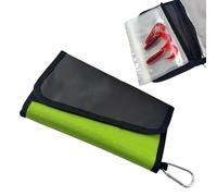 Generico Fishing Bait Binder, Waterproof Lure Storage Bag, Soft Bait Binder, Clear Pockets, Sturdy Polyester, Tackling Tool Carry Pouch, Freshwater & Saltwater, 8.66x5.12x7.09 Inches