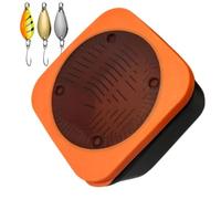 Generico Fishing Bait Container Portable - Compartment Lure Organizer Box | | Heavy Duty Waterproof Adjustable Divider Slots Secure Latch Tackle Box Fishing Live Bait Earthworm Storage