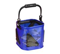 Generico Fishing Bucket - Foldable Fishing Bait Bucket | Bucket Fish Live Bait Container | Multi-Functional Fish Tackle Storage Bags & Wraps Box For Transport Kayaks Camping Beach Boat Accessoriess