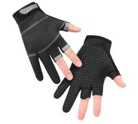 Genérico Fishing Gloves - 3-Cut Anti Slip Fishing Gloves, Sturdy Ice Fishiing Glovves | Breathable Warm Cold Weather Glove, Unisex Finger Protector, Anti-Slip Fishiing Glove For Men, Running