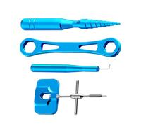 Generico Fishing Kit, Gear Maintenance, 4 Pieces, Lubrication Tool Set, Complete Reel Care Kit with Brushes And Oil Applicator, for Shore, Boat, Kayak, Saltwater, Freshwater, Camping, Dock