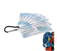Generico Fishing Knot Cards - Waterproof Guide Manual Set for Anglers Training | PVC Material with 12 Knot Illustrations, 6 Piece Portable Reference Cards for Beginners Pond Lake Seaside