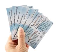 Generico Fishing Knot Guide - Cards Set 6pcs Hand Drawn Illustration | Guide Book 12 Knots Waterproof Reference for Men Women, Lake Pond, Seaside, Fishing Practice, 9 x 5.8cm/3.54 × 2.28