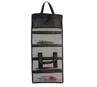 Generico Fishing Lure Storage Bag, Fly Fishing Tackle Organizer, Waterproof Foldable Case, Five Grid Layered Design Large Capacity Compact Size for Freshwater Angling, 24.8x11.42 Inches