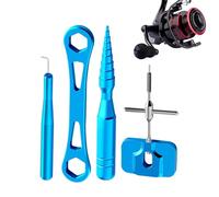 Generico `Fishing Reel, Maintenance Kit, Long Term Use Travel Friendly Portable Cleaning Tools Set with Compact Storage, Reel Care Accessories for Kayak, Surf, Boat, Shore, Saltwater And Backpack