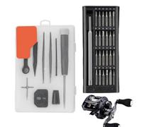 Generico Fishing Reel Maintenance Tool Kit for & Baitcasting Reels | Stainless Steel, Complete Disassembly Set | Professional Repair & Cleaning Kit for Anglers