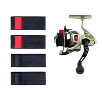 Generico Fishing Spool Belt, Wear-Resistant Reel Protection, 4x Tackle Ties, Fishing Bag for Outdoor Equipment, Reel Guard Band, Sturdy Gear for Anglers, Convenient Storage Solution