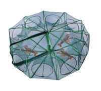 Generico Fishing Trap, Lobster Net Cage, Escape Proof Mesh Design, Foldable Trap Structure, Aquatic Catch Tool for Lake, Shrimping, Camping, Kayak, Beach, Pond, Freshwater Use, 9.84x31.5 Inches