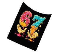 Generico Flannel Blanket - Ice Cream Theme Winter Blanket | Number Printing Comforter For Adults, Teens, Women, Christmas, Birthday, Bedroom, Couch, Sofa Decor, Workplace