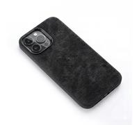 Generico Flannel Magnetic Case for iphone15 plus, Plush Suede Denim Fabric Jean Compatible Solid Color Simple Fiber Cloth All-Inclusive Anti-Drop Mobile Phone Cover Charging Magnetic Case