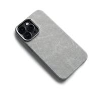 Generico Flannel Magnetic Case for iphone17 pro, Plush Suede Denim Fabric Jean Compatible Solid Color Simple Fiber Cloth All-Inclusive Anti-Drop Mobile Phone Cover Charging Magnetic Case