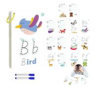 Generico Flash Cards- Tracing Practice| Cute Bird Illustration Paper 180gWord Writing & Spelling, Number/Letter Vocabulary Card Game Alphabet Recognition & Reading Sight Words