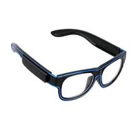 Generico Flashing LED Sunglasses, Glow Eyewear Party Accessory, Light Up Sunglasses, 6.3x2.05in, Flashing Luminous Frames, Multicolor Glow Effect, Suitable for Festivals, Cosplay, Events