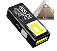Generico Flashlight Bright LED, Beam Compact Torch Light, Adjustable Waterproof Portable Outdoor Lamp Design, 2.36x1.18x0.78 Inches Sturdy Pocket Emergencies Light, Camping Hiking Travel Work Tool