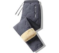 Generico Fleece Thermal Pants Unisex - Soft Fleece Lined Warm Pants for Men Women, Winter Warm Large Size Pant (Grey Without Cuff,11XL)