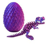 Generico Flexible Dinosaur Egg Toys - 3D Printed Fidget Animal Collectibles | Interactive and Bendable Dinosaur Eggs for Kids, Sensory Play, Stress Relief and Educational Collectibles