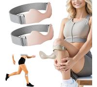 Generico Flexwrap Knee Strap, Flex Wrap Silicone Patellar Tendon Support Strap, Flex Wrap Essentials, Adjustable Flexwrap Knee Brace, for Knee Pain Knee Brace Running Basketball Hiking (Pink*2)