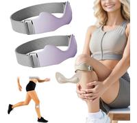 Generico Flexwrap Knee Strap, Flex Wrap Silicone Patellar Tendon Support Strap, Flex Wrap Essentials, Adjustable Flexwrap Knee Brace, for Knee Pain Knee Brace Running Basketball Hiking (Purple*2)