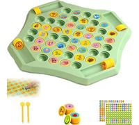 Generico Flip Match Board Game, Flip Match Board Game for Kids, Fruit & Animal Matching, Memoria educativa Fai da te, divertimento interattivo per la famiglia e la scuola materna (animal)