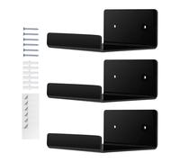 Genérico Floating Acrylic Shelves | 3 pezzi Organizer Rack | Photo Frame Wall Shelf | for Apartment Homeowners Office Shop Bathroom Living Room Kitchen Bedroom Books Plants Gallery