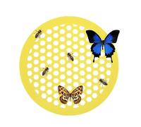 Generico Floating Bee Island - Bee Watering Station,Beehive Shaped Floating | Hone Comb Bees Water Catcher Cups Tray for Bees Bath, Thirsty Pollinators