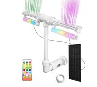 Generico Floating Pool Fountain,Rechargeable Remote Control with Lights | Pool Waterfall Spray Fountain | for Cooling Relaxation Inground Outdoor Hotel Garden Backyard Decor